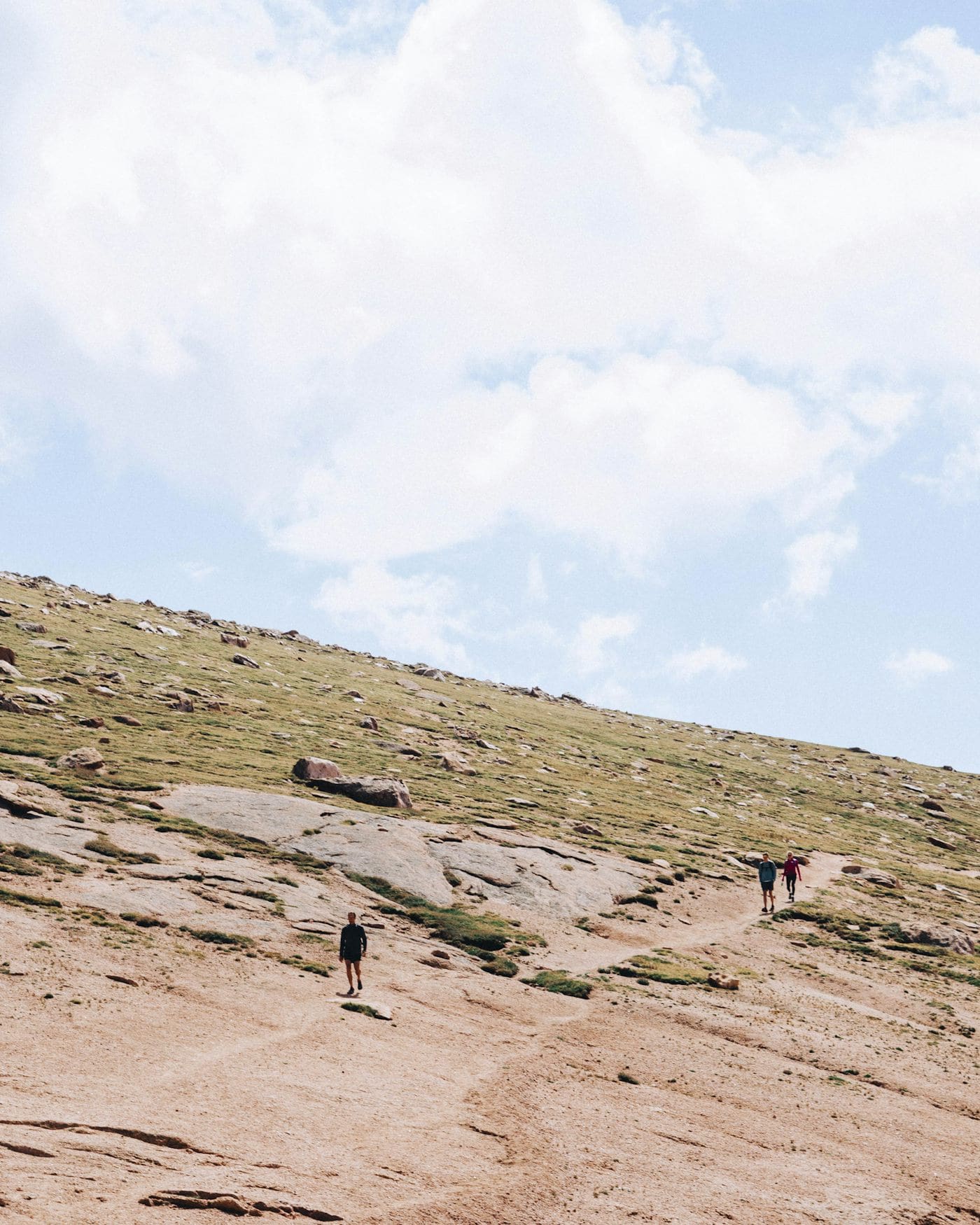 People on a trail, Pikes Peak