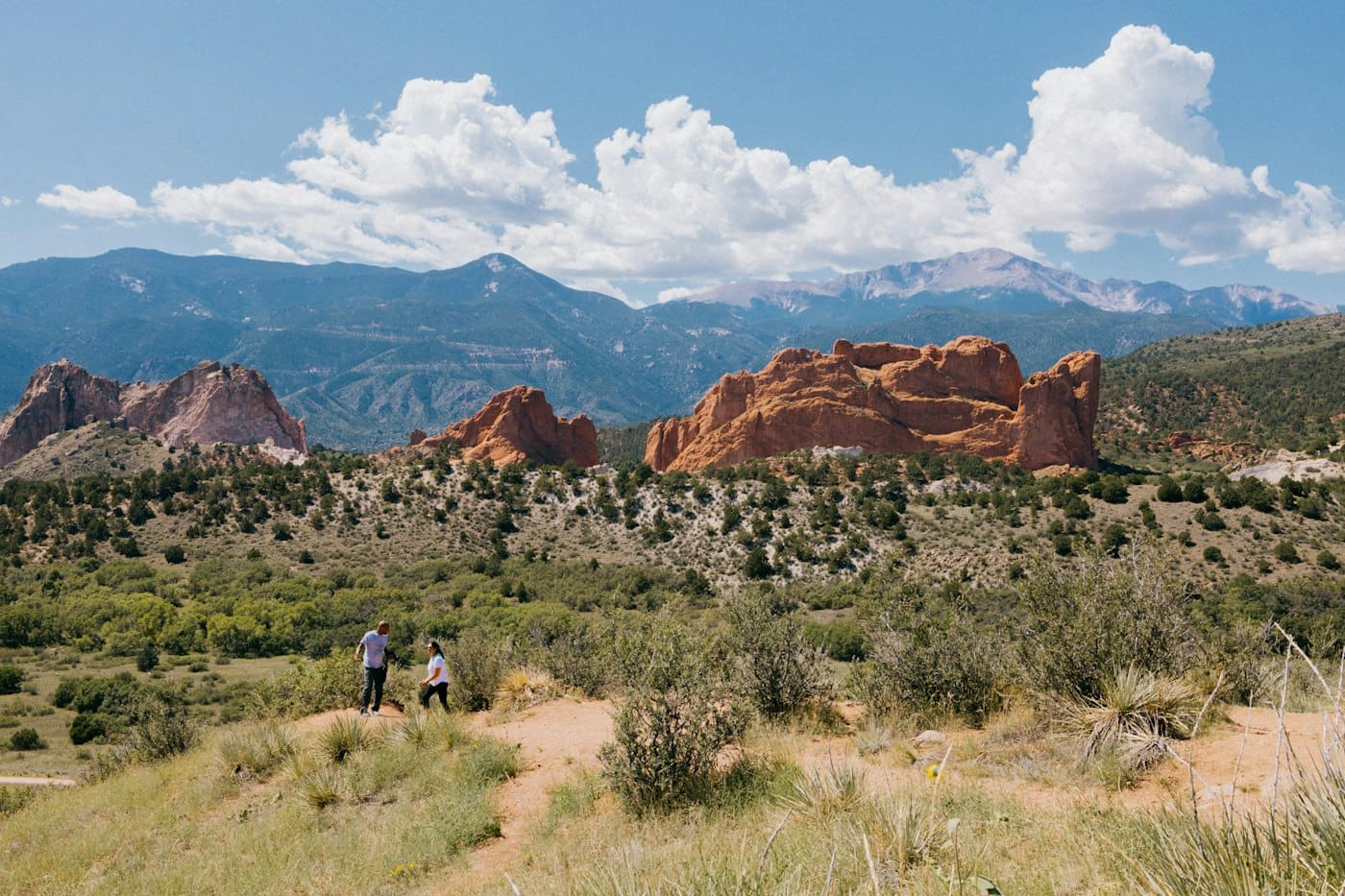 People standing in the grass, Colorado Springs